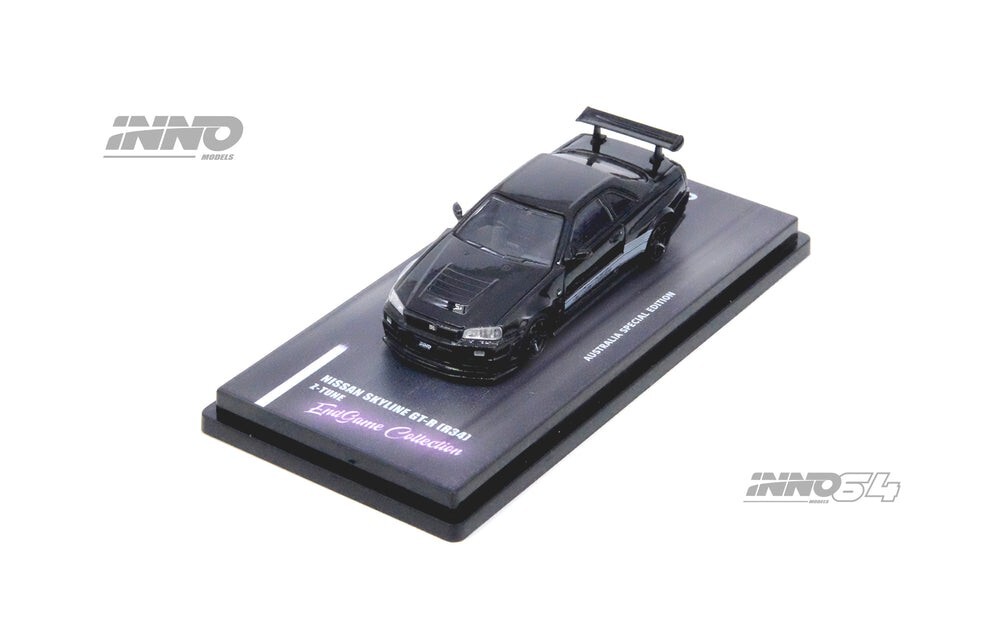 Inno64 Nissan GT-R R34 Z-Tune Black Pearl Endgame Australia SP 1