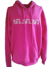 Women's Hooded Sweatshirt Size S Embroidered Cat Lover Crazy Cat Lady Funny