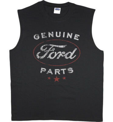 #ad Mens Sleeveless T shirt Muscle Tee Genuine Ford Parts Shirt Ford Trucks Mustang $19.95