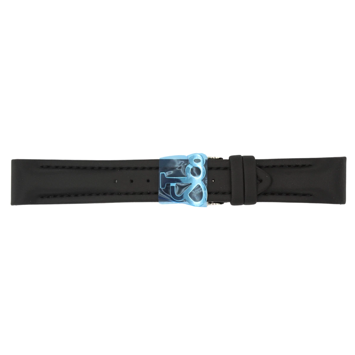 Cinturino orologio AUTENTICO Jacob & Co 22 mm poliuretano blu