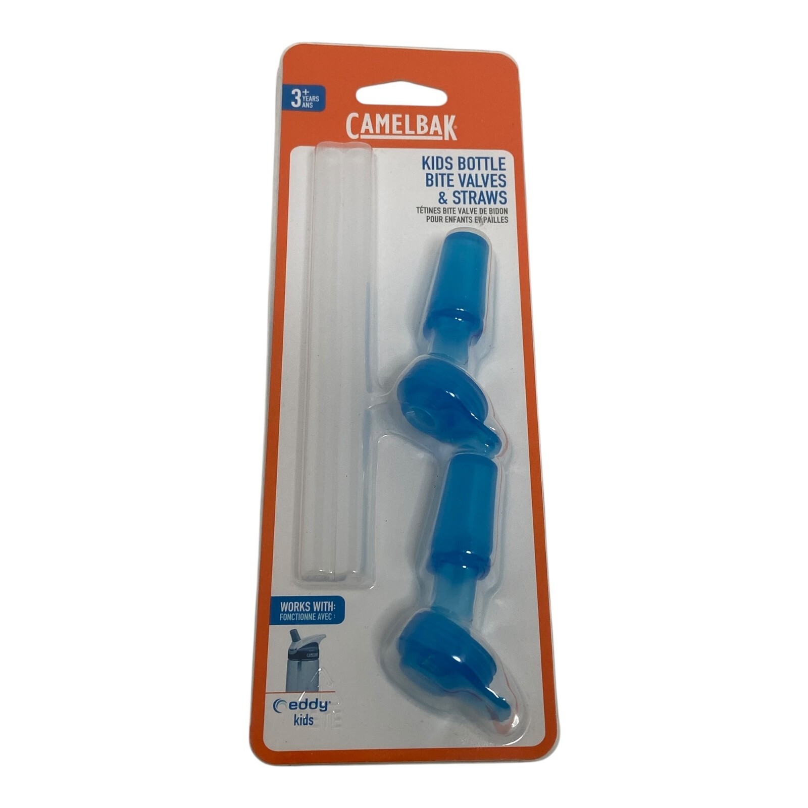 Accessory 2 Bite Valves And 2 Straws Ice Blue Water