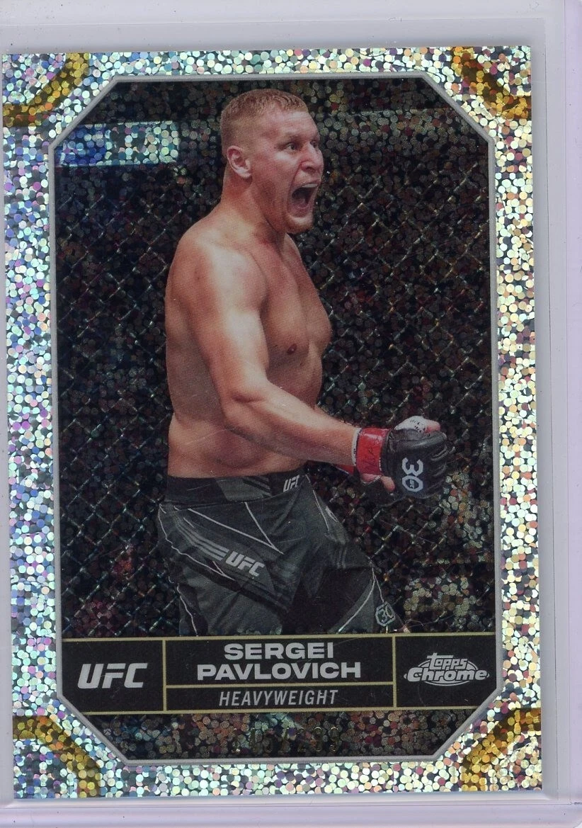 Sergei Pavlovich 2024 Topps Chrome UFC Speckle 145/299