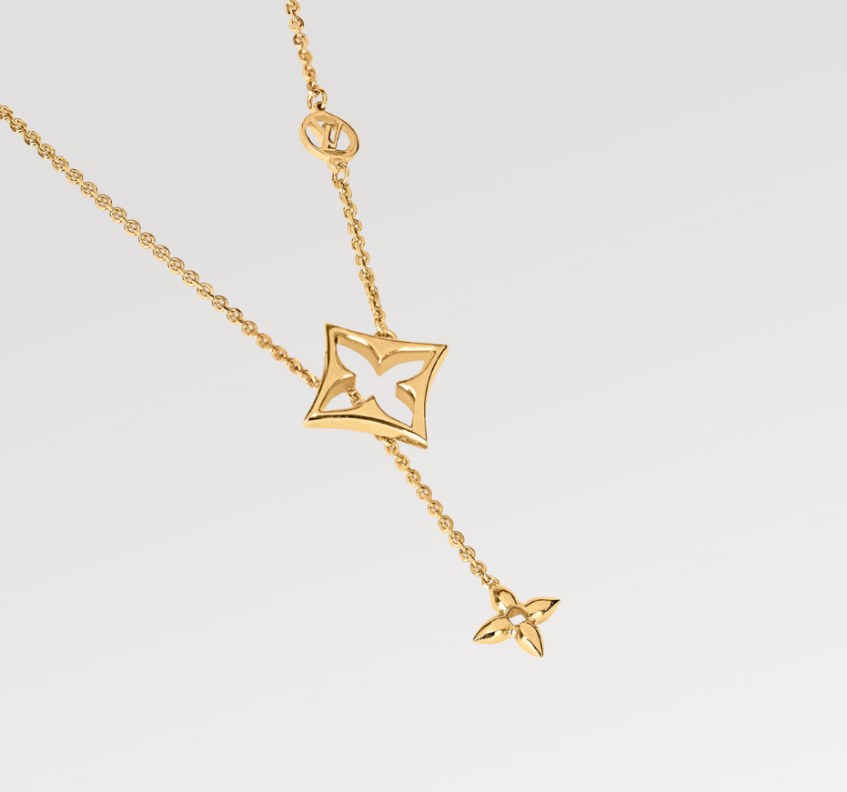 Louis Vuitton Flowergram Necklace M01234 Monogram flower motif