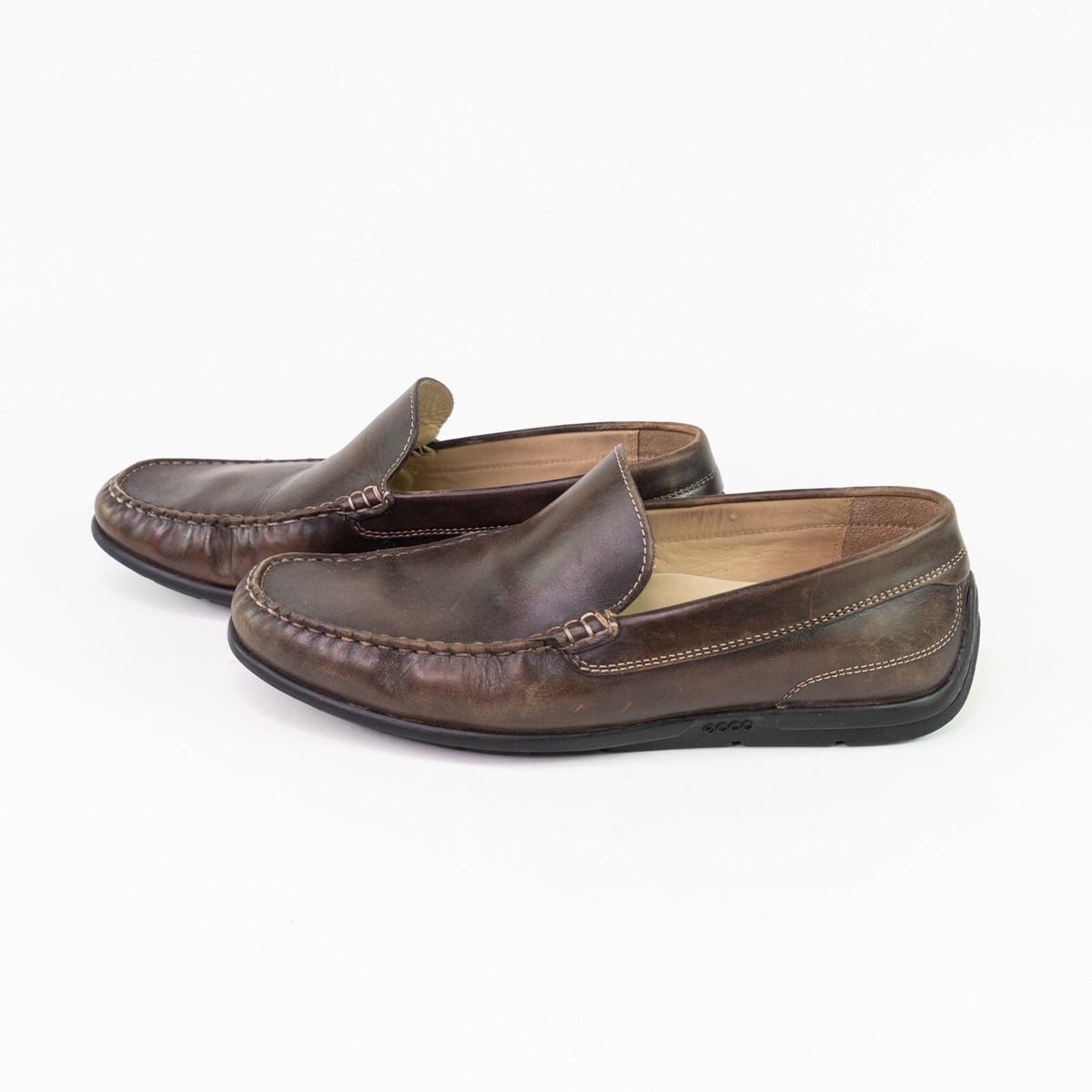 ECCO Classic Moc Slip On Driving Brown Leather Moccasin  display picture 2