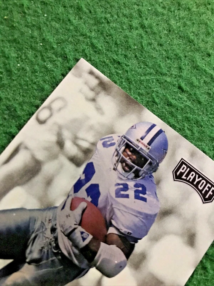 1993 Playoff #10 Emmitt Smith Dallas Cowboys Florida Gators NFL - Image 3 of 4