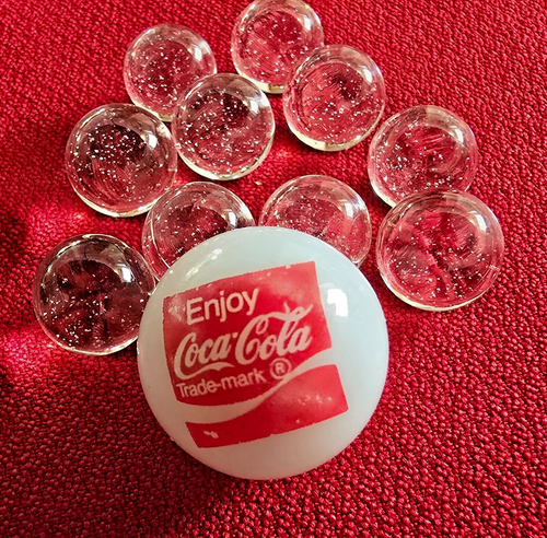 Vintage Coca-Cola Marble Game with Pouch/Bag & Instruction Booklet - Picture 2 of 6