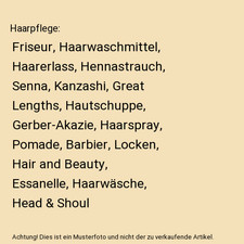 Haarpflege: Friseur, Haarwaschmittel, Haarerlass, Hennastrauch, Senna, Kanzashi,