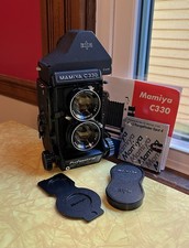 Mamiya C330 Professional TLR Film Camera w/ 80mm f2.8 Blue Dot Lens  CdS Finder