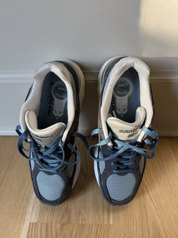 Kithx New Balance 990v3 Made in USA Steel Blue – Men’s Size 11.5 – Lightly Used - Image 3 of 4