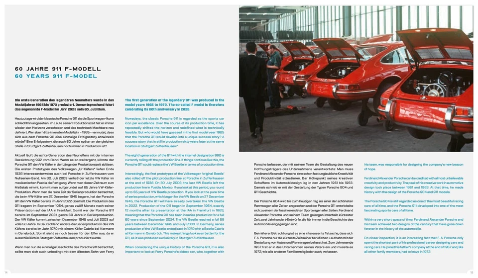 Porsche 911 Buch Book F-Model "60 YEARS" 1965-197 LIMITED EDITION - 911 COPIES - Image 3 of 4