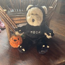 2002 Starbucks Coffee 22nd Edition Bearista Halloween Plush Cat
