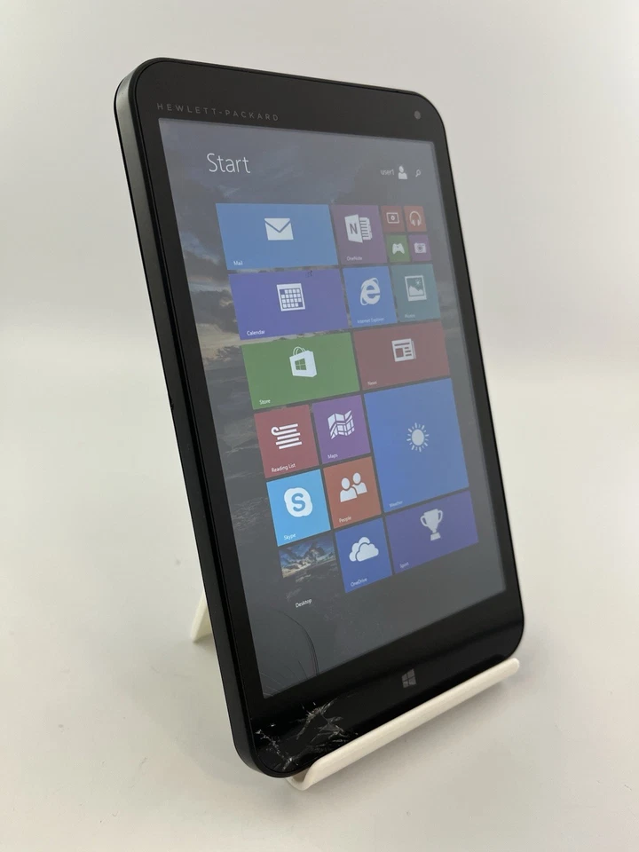 HP Stream 7 Black WiFi 32GB 7.0" Touchscreen Windows Tablet Cracked - Image 3 of 4