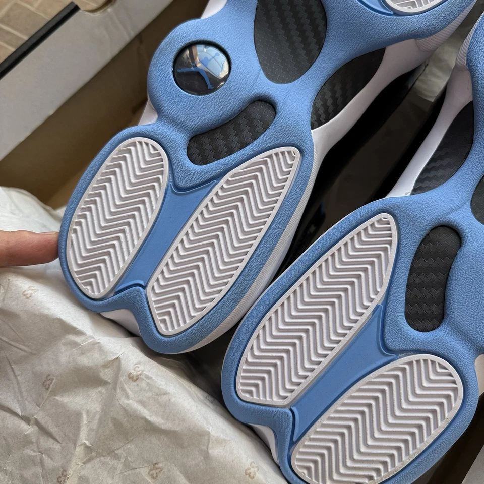 NEW Nike Air Jordan 6 Rings Men's Sz US 18 UK 17 Black Blue 322992-041 Sneakers - Image 4 of 4