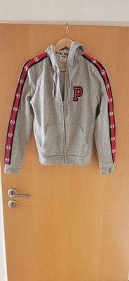 Victoria Secret Sweatjacke mit Kapuze, Größe 170, Farbe Grau