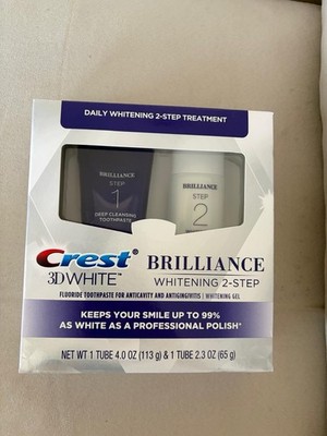 crest 3d white brilliance 2 step toothpaste