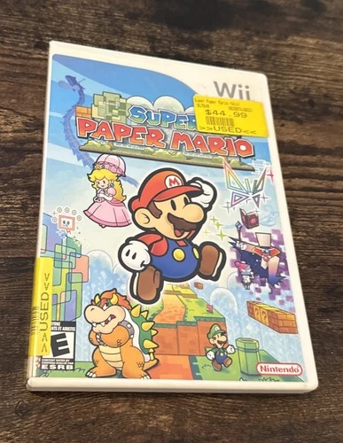 Super Paper Mario (Nintendo Wii, 2007) CIB Complete W/ Manual Tested Working