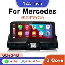 12,3" Wireless CarPlay Multimedia Touchscreen f&uuml;r Benz GLE GLS NTG5.0 2016-2018