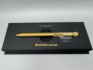 SAKURA craft.lab 001Sl Edition ゴールド Sakura Craft Lab 001S Metal Edition Gold Blass Ballpoint Pen 0.5mm