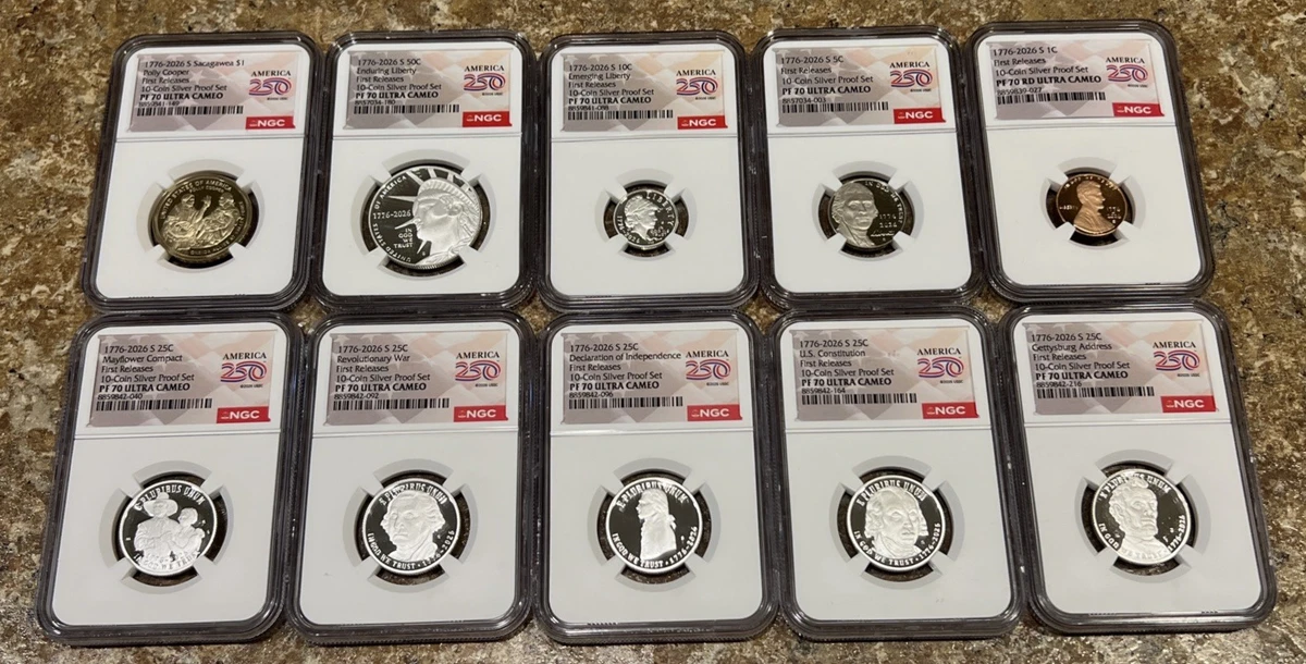 25+ San Francisco NGC Grade PR 70 US Coin Proof Sets for sale