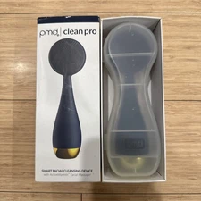 PMD CLEAN PRO SMART FACIAL CLEANSING DEVICE IN NAVY GOLD- OPEN BOX