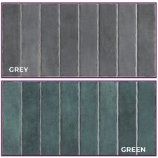 Metro Effect Ceramic Gloss Wall Tile Grey Splashback Shower Tile Cut Sample