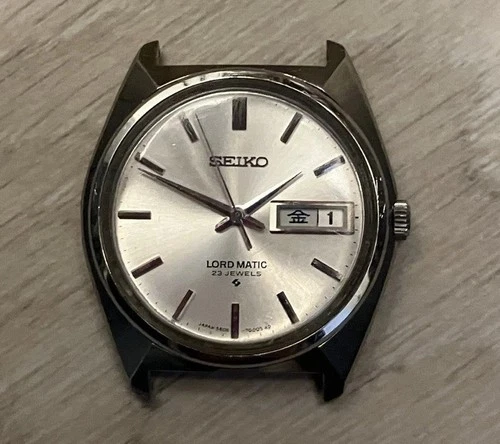 Vintage 1968 JAPAN SEIKO LORD MATIC 5606-7000 25J Automatic Not Working