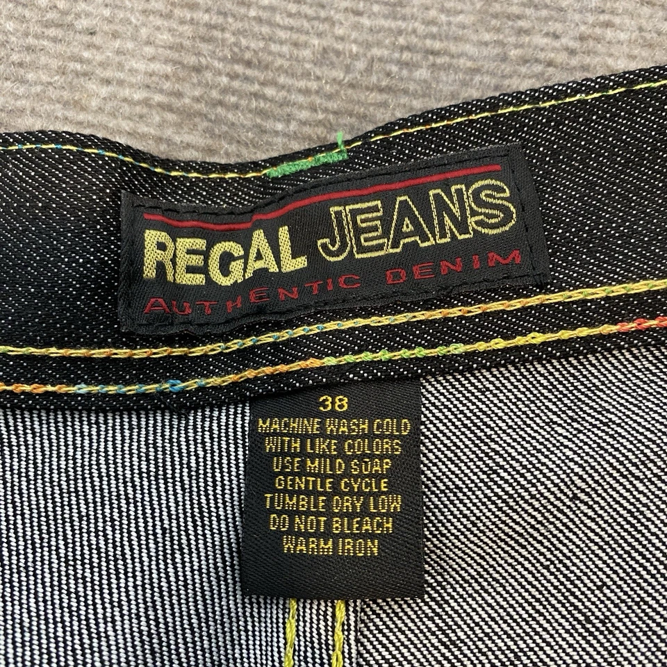 Pantalones Cortos Vintage Regal Jean Talla 38 Súper Sueltos Y2K Grunge Southpole Patinador Hiphop Foto 4 de 4