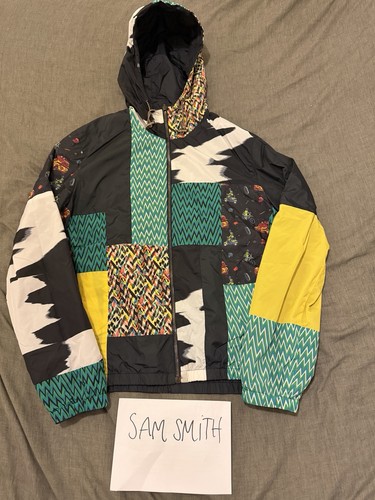 Missoni, Missoni Reversible Jacket Pattern Size Small Navy / Multi Designer Vintage