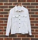 Privat weiß sehr guter Zustand Herren Safari Tropical Weave Shacket MEDIUM Jacke VC dünn