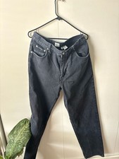 Vintage 90s Calvin Klein Jeans High Waist Denim Pants Made in Mexico Black Wash