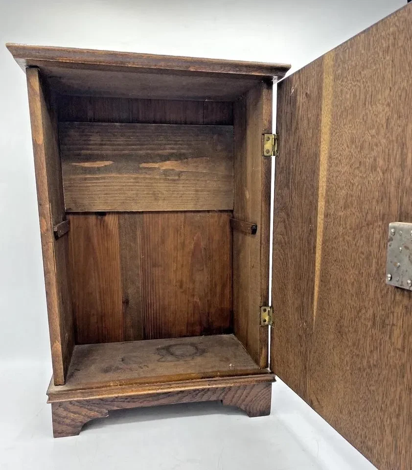 Антикварный французский аптечный шкаф в стиле ар-деко мебель 1930-х годов - Изображение 3 из 4