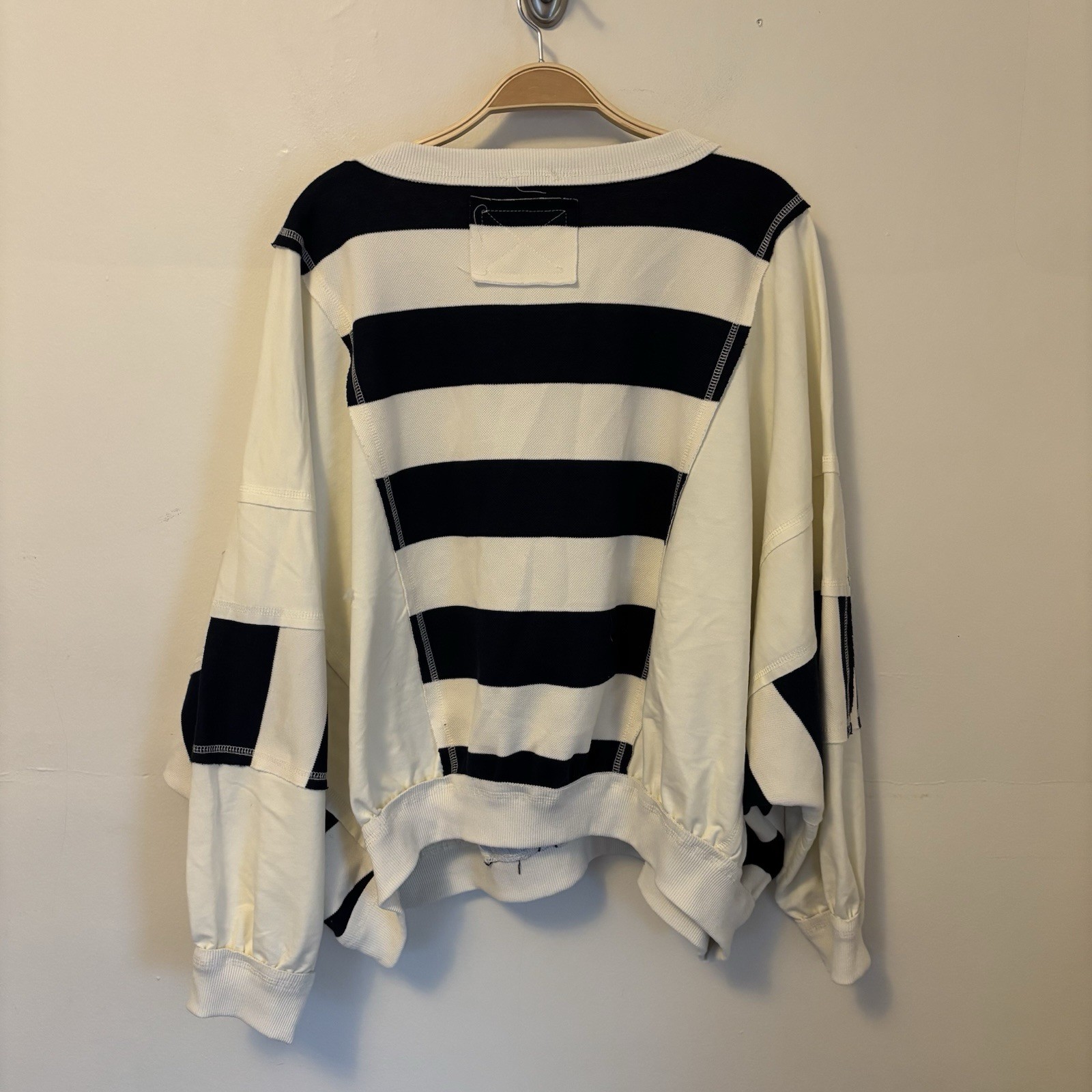 Bibi Patchwork Oversized Sweatshirt Doleman Sleev… - image 5