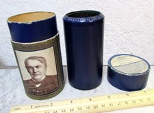 Edison Blue Amberol Record Wax Cylinder & box 2053 I long to see the girl...