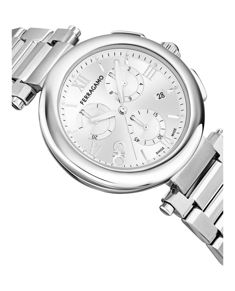 Reloj de moda Ferragamo de acero inoxidable de 40 mm para mujer Foto 3 de 4
