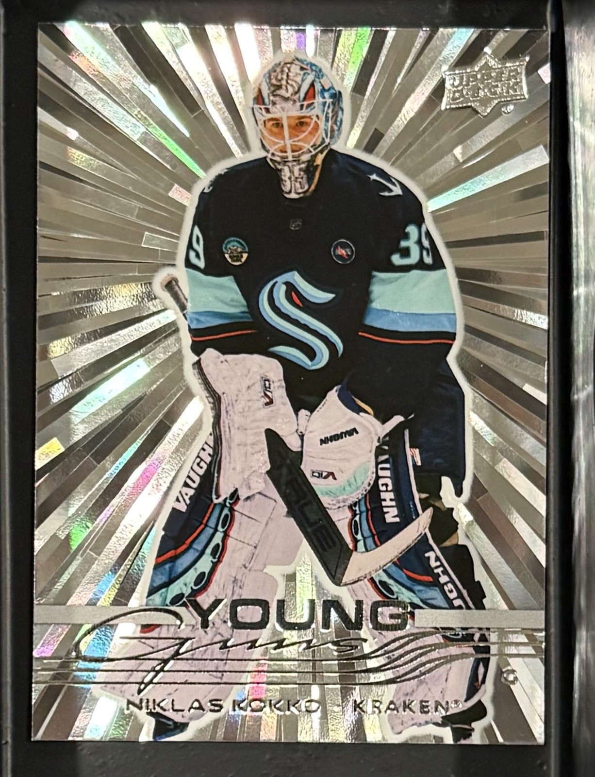 2025-26 Upper Deck Series 1 - Young Guns Niklas Kokko #220 Outburst Silver (RC)