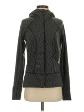 Athleta Women Gray Zip Up Hoodie S