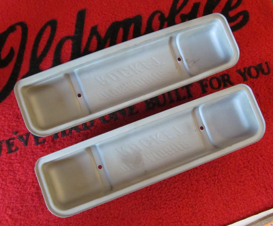 1954-1956 Oldsmobile 88 98 Starfire V8 Restored Engine Valve Cover Set — 第 2/4 张图片