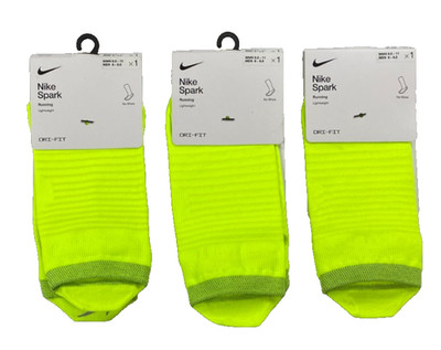 Nike Spark Lightweight No Show Running Socks WMN 9.5-11  Men 8-9.5 3 Pair