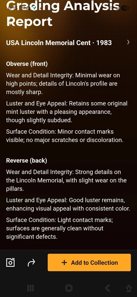 1983 DOUBLED DIE REVERSE LINCOLN CENT DOUBLE DDR ERROR- "ONE CENT" - Image 3 of 4