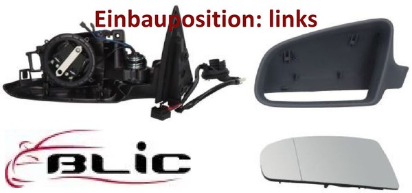 Blic 5402-04-1125798P AußEnspiegel Links Spiegel AußEn FüR Audi-image