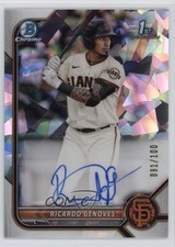 2022 Bowman Chrome Prospect Atomic Refractor 91/100 Ricardo Genoves Auto 03xg