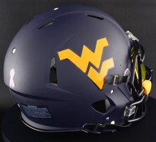 WEST VIRGINIA MOUNTAINEERS WVU Riddell Speed Full Size AUTHENTIC Football Helmet