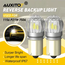 2x AUXITO 1156 BA15S 7506 P21W LED Reverse Light  Backup Bulb White Parking DRL