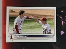 2022 Topps Series 1 Angels Team Card Shohei Ohtani/Mike Trout #159
