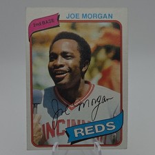 Topps 1980 Joe Morgan #650 Base Set Cincinnati Reds Baseball Card HOFer!