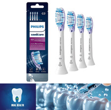 4X Philips Sonicare G3 Premium GumCare ErsatzZahnbürstenkopf W2 C1 Weiß DE 2026~