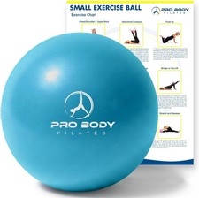ProBody Pilates Ball 9 Inch - Small Exercise Ball for Stability, Barre, Core, Ab