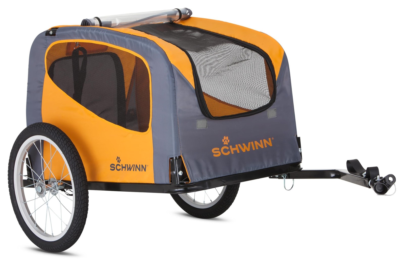 Schwinn Rascal Bike Dog Trailer, Carrier for Small and Large Pets, Easy Foldi...