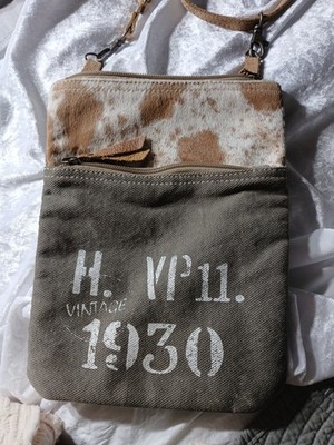 Myra Crossbody Bag Cowhide Leather Purse