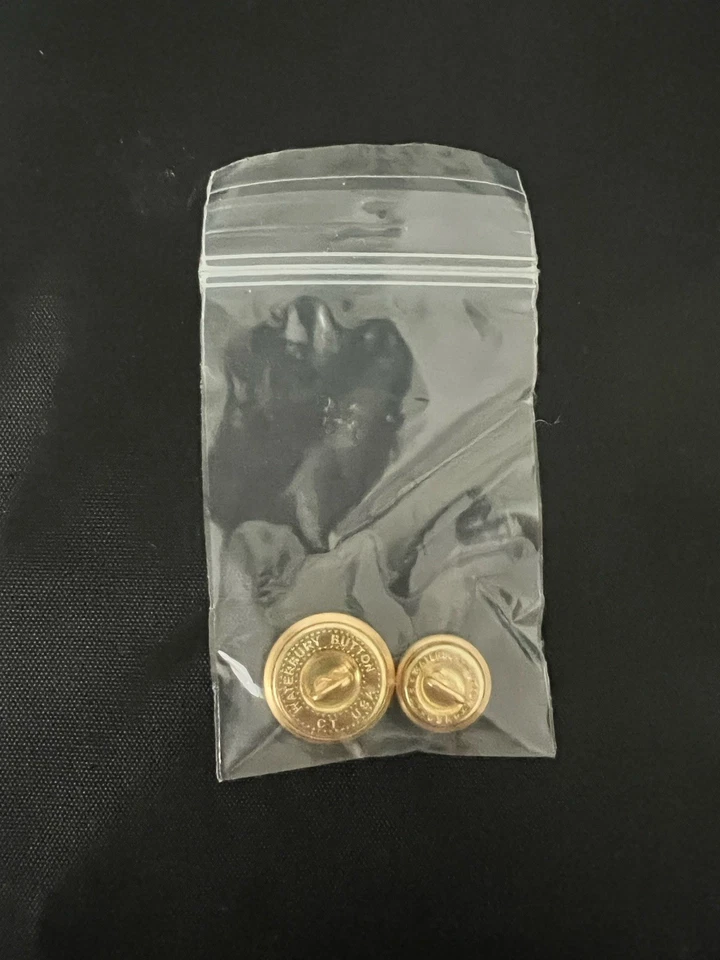 Brooks Brothers Replacement Button Waterbury Golden Toned Madison Cuff & Front - Image 2 of 2